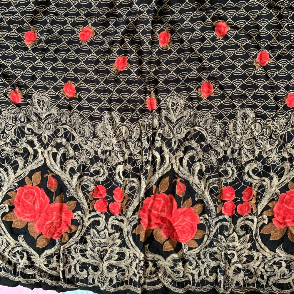 Womens vintage Rescala two piece short sleeve button down midi skirt set - Picture 9 of 11